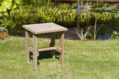 NEW LILY SIDE TABLE WOODEN PRESSURE TREATED (0.47 x 0.47 x 0.55m)